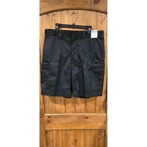 NWT Galls Cargo Uniform Shorts Mens 38 Black Utility Pockets Comfort Workwear